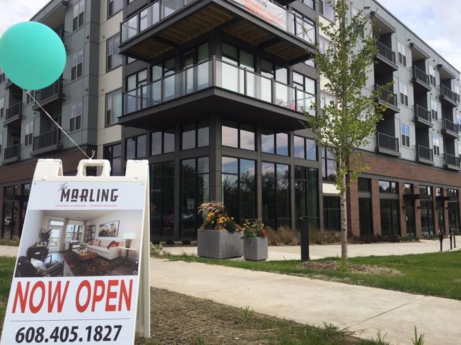 The Marling apartments are completed as commercial space fills