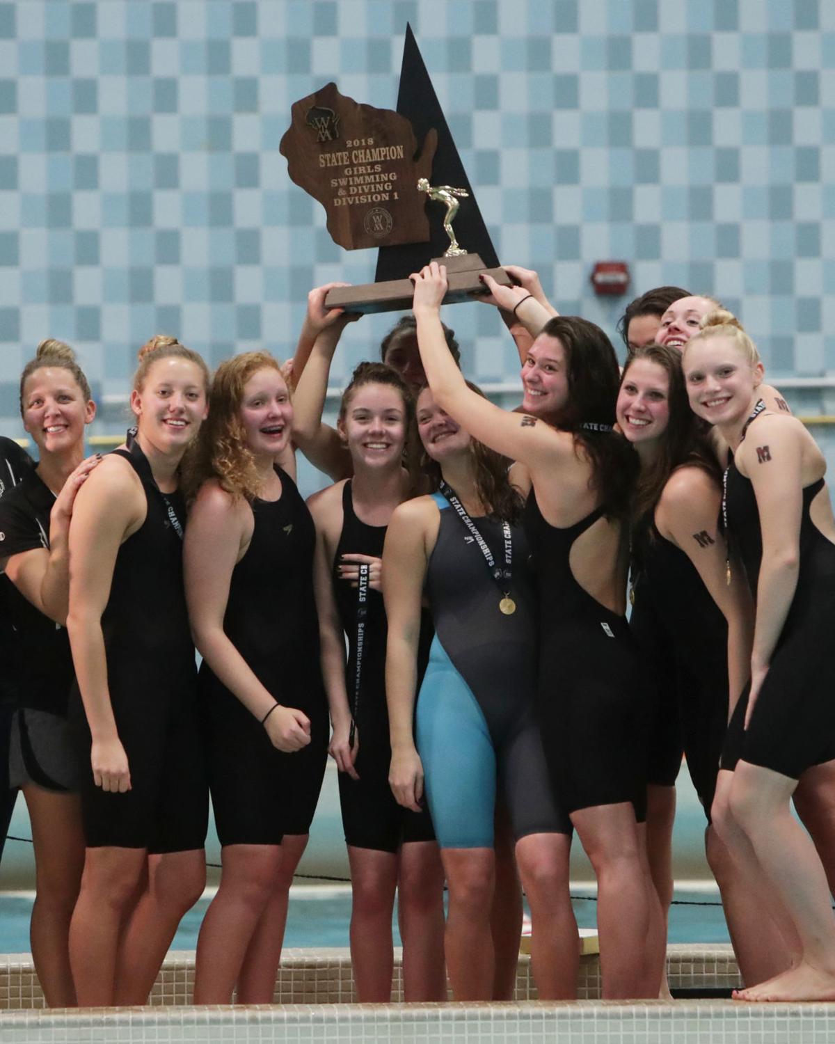 Wiaa State Girls Swimming Middleton Overcomes Doubts Wins Third Straight Title High School Swimming Madison Com