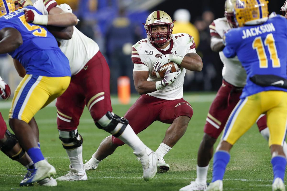 After years of mom carrying the load, Boston College's AJ Dillon