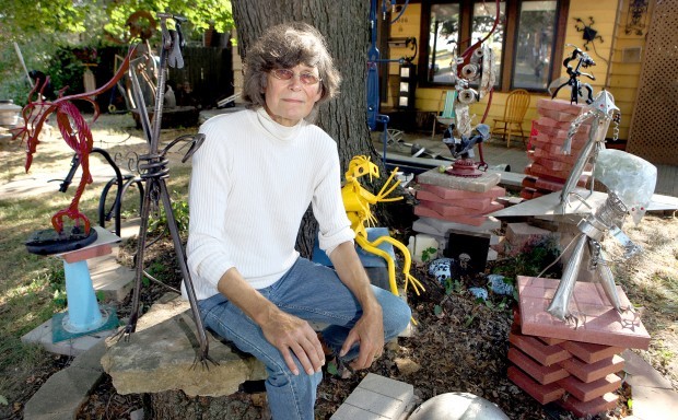 Abstract Art On Wingra Creek Bike Path >> The Art Of Junk Local Artist Turns Near West Neighborhood Into An Abstract Art On Wingra Creek Bike Path >> The Art Of Junk Local Artist Turns Near West Neighborhood Into An
