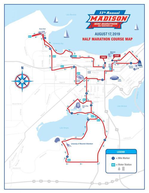 Madison Mini Marathon route