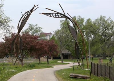 Abstract Art On Wingra Creek Bike Path >> The Trees And Lake Are An Essential Part Of Mike Burns New Abstract Art On Wingra Creek Bike Path >> The Trees And Lake Are An Essential Part Of Mike Burns New