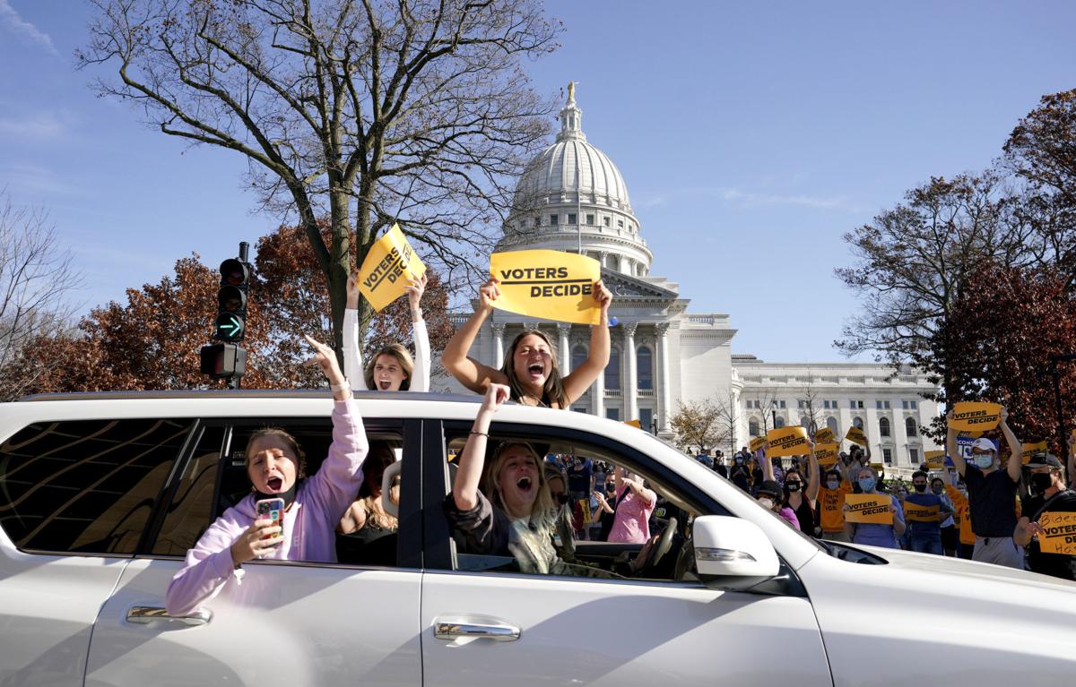 Relief': Downtown Madison bursts into celebration as Joe Biden