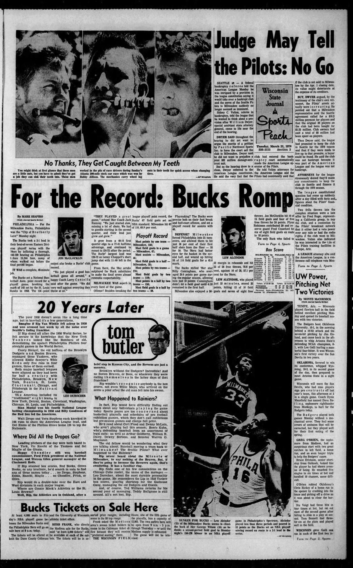 Brewers 50/50: April 1, 1970 - Seattle Pilots officially move to Milwaukee  - WTMJ