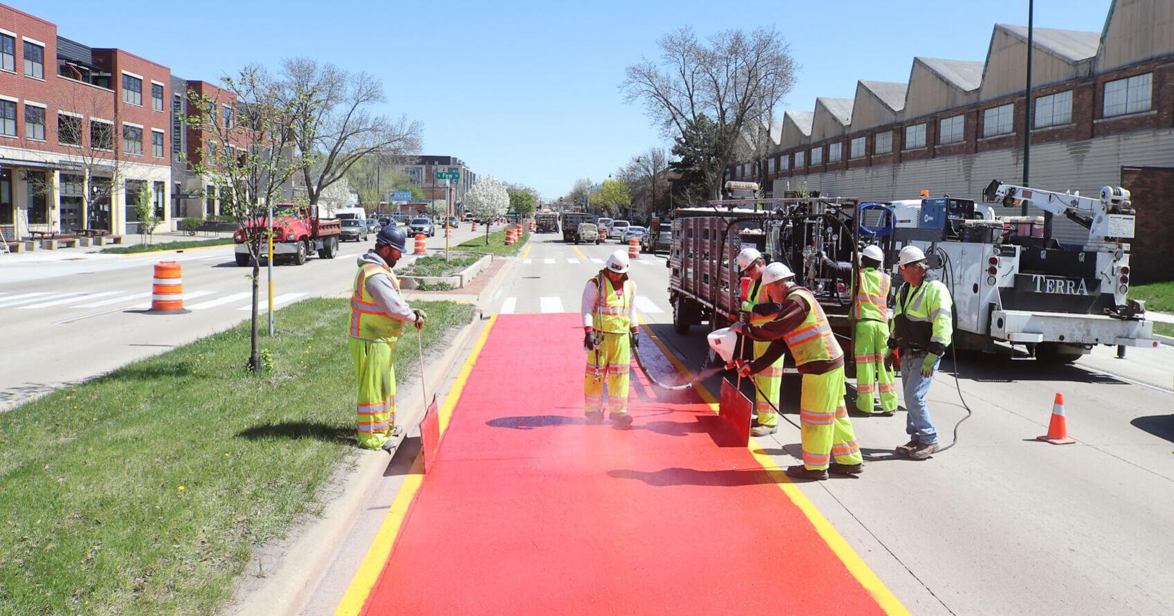 What's with all the red paint on Madison streets? - Vimarsana News