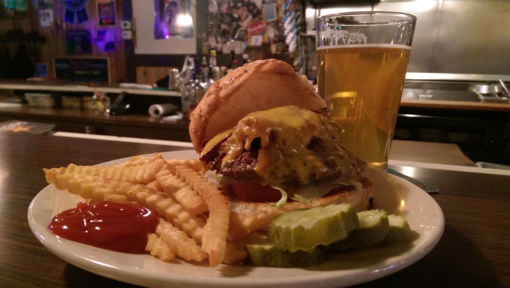 The Paradise Burger is a little slice of divebar heaven Food & Drink