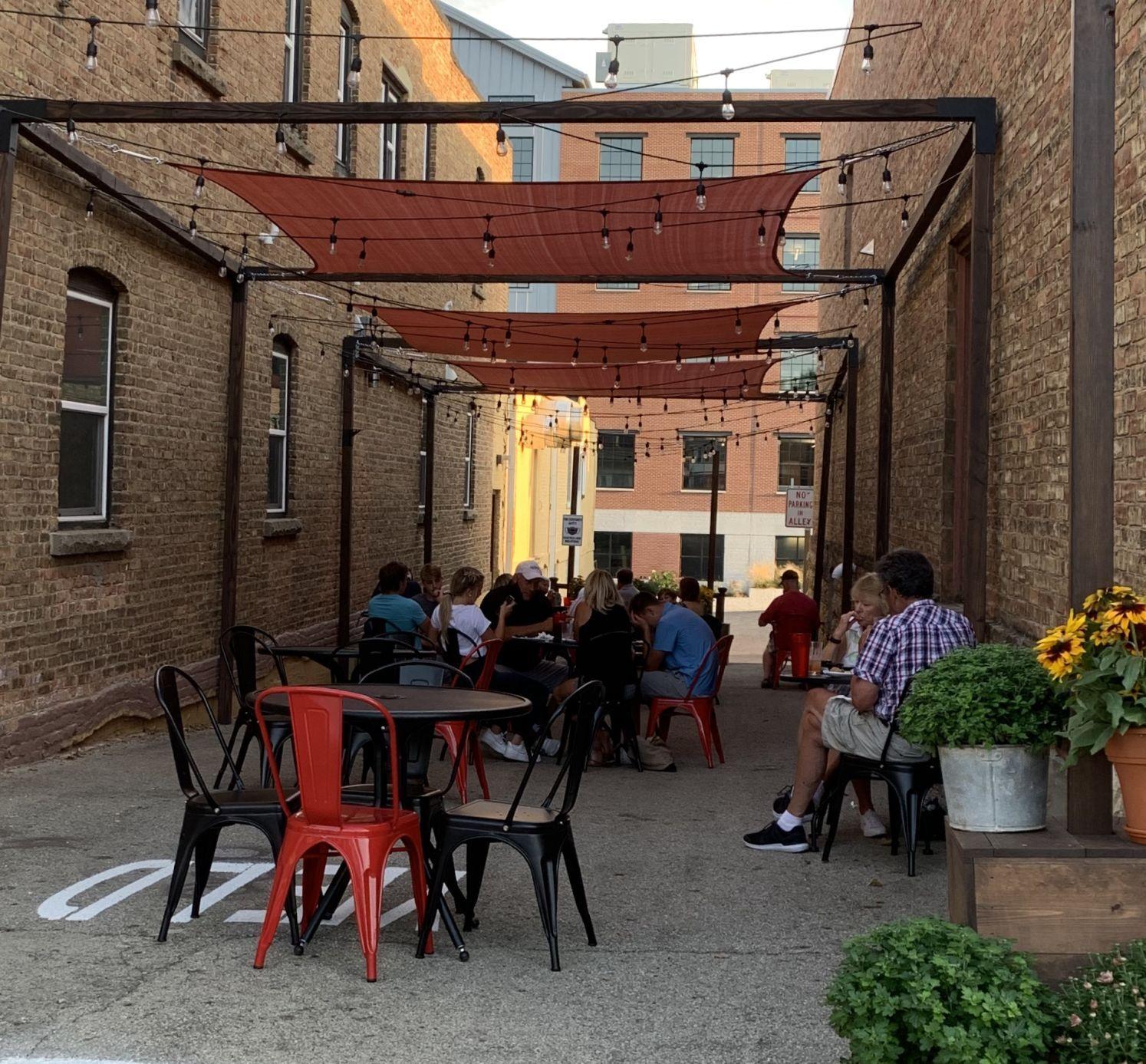 Skal Public House patio has been a saga in Mount Horeb