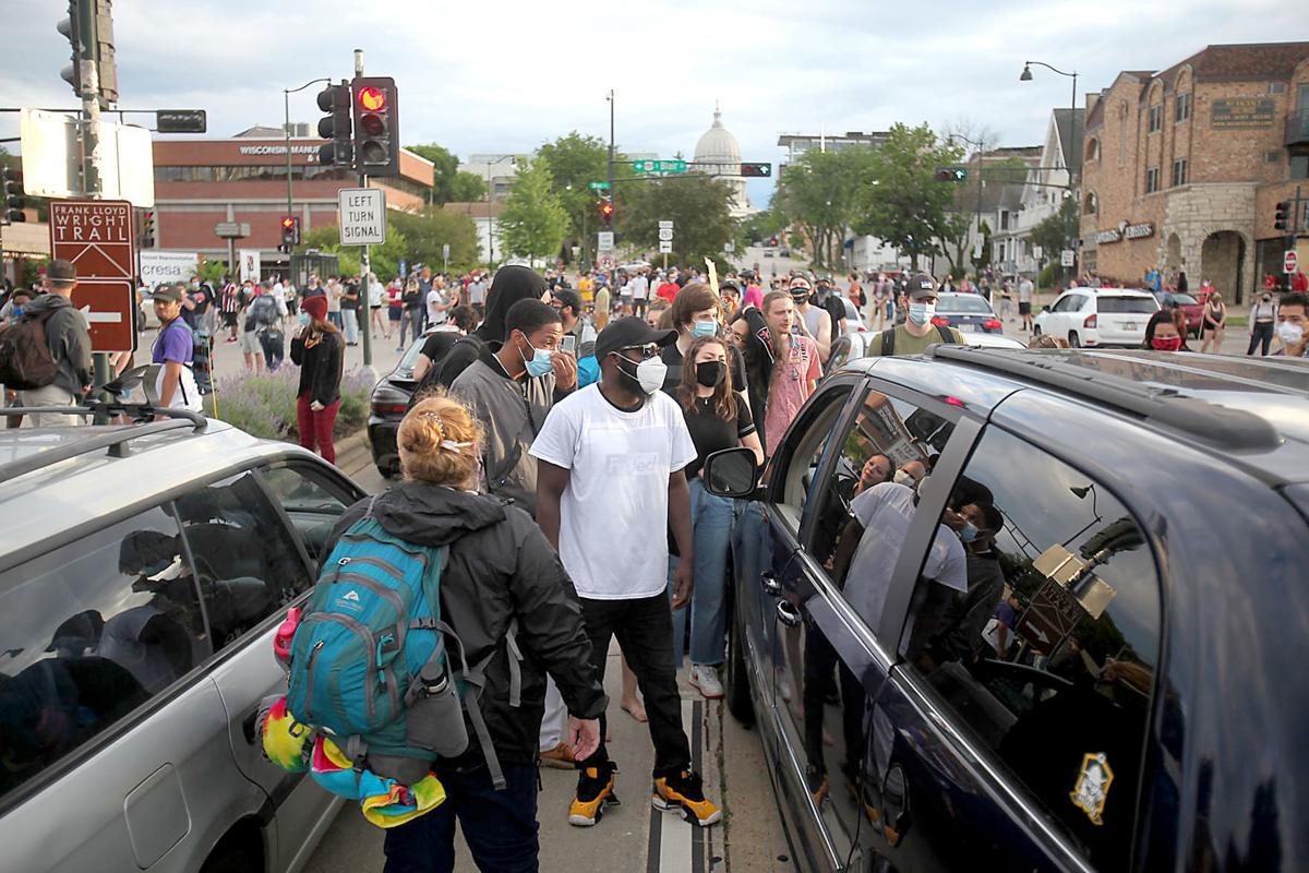 Picture Of Protesters Blocking Traffic