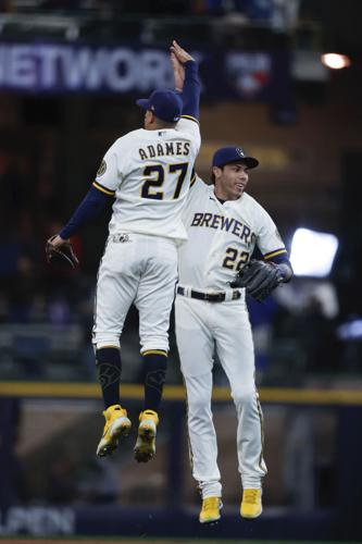 Milwaukee Brewers Christian Yelich Willy Adames and William