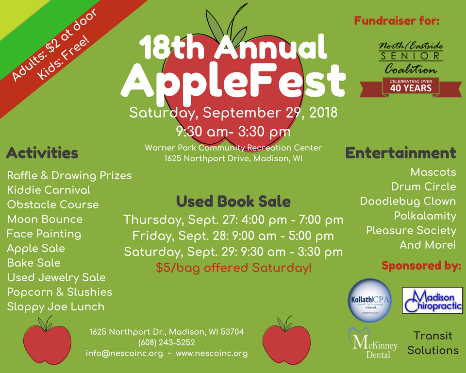 NESCO’s 18th Annual AppleFest Benefit and Fundraiser Events