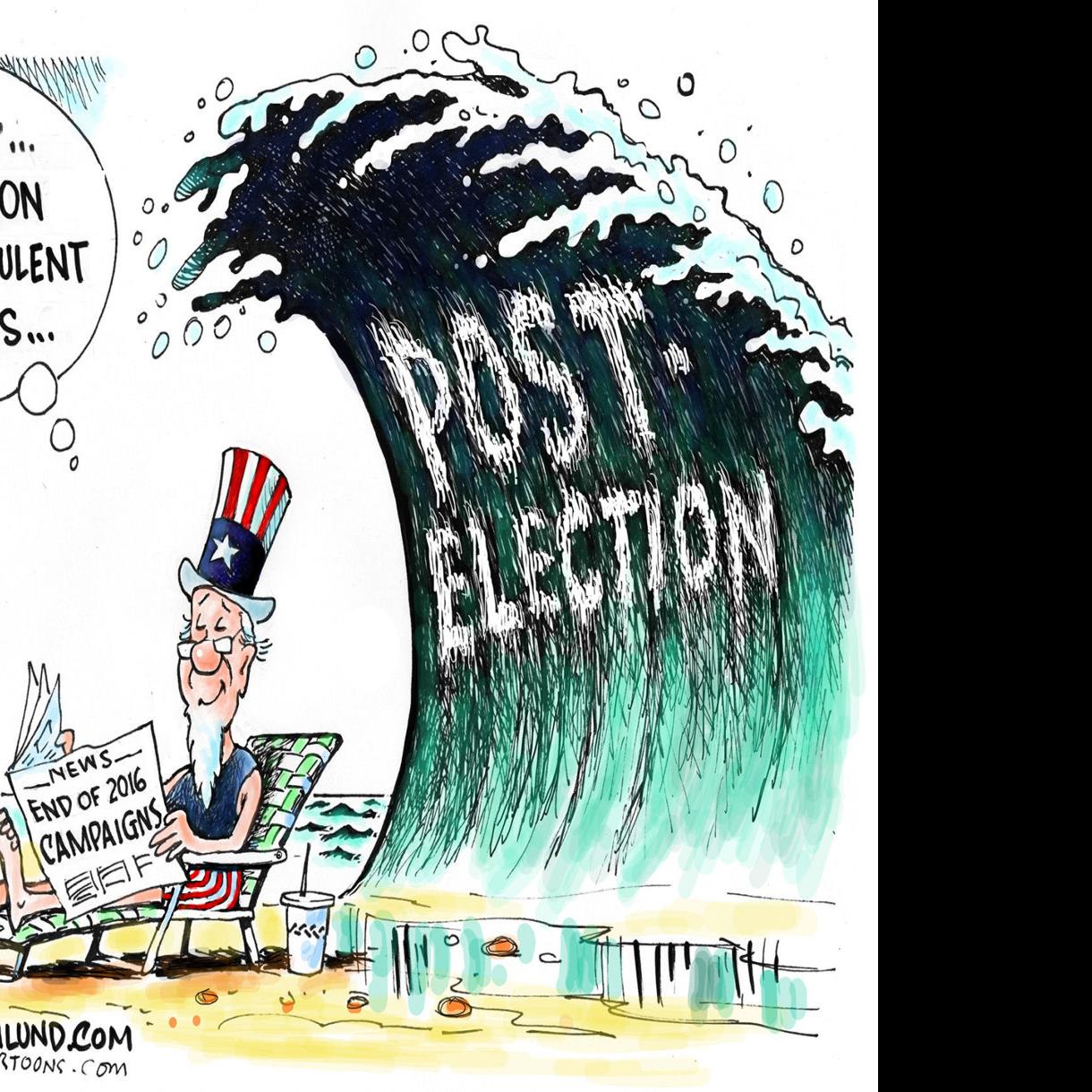 Uncle Sam Goes On A Post Election Vacation In Dave Granlund S Political Cartoon Opinion Cartoon Madison Com