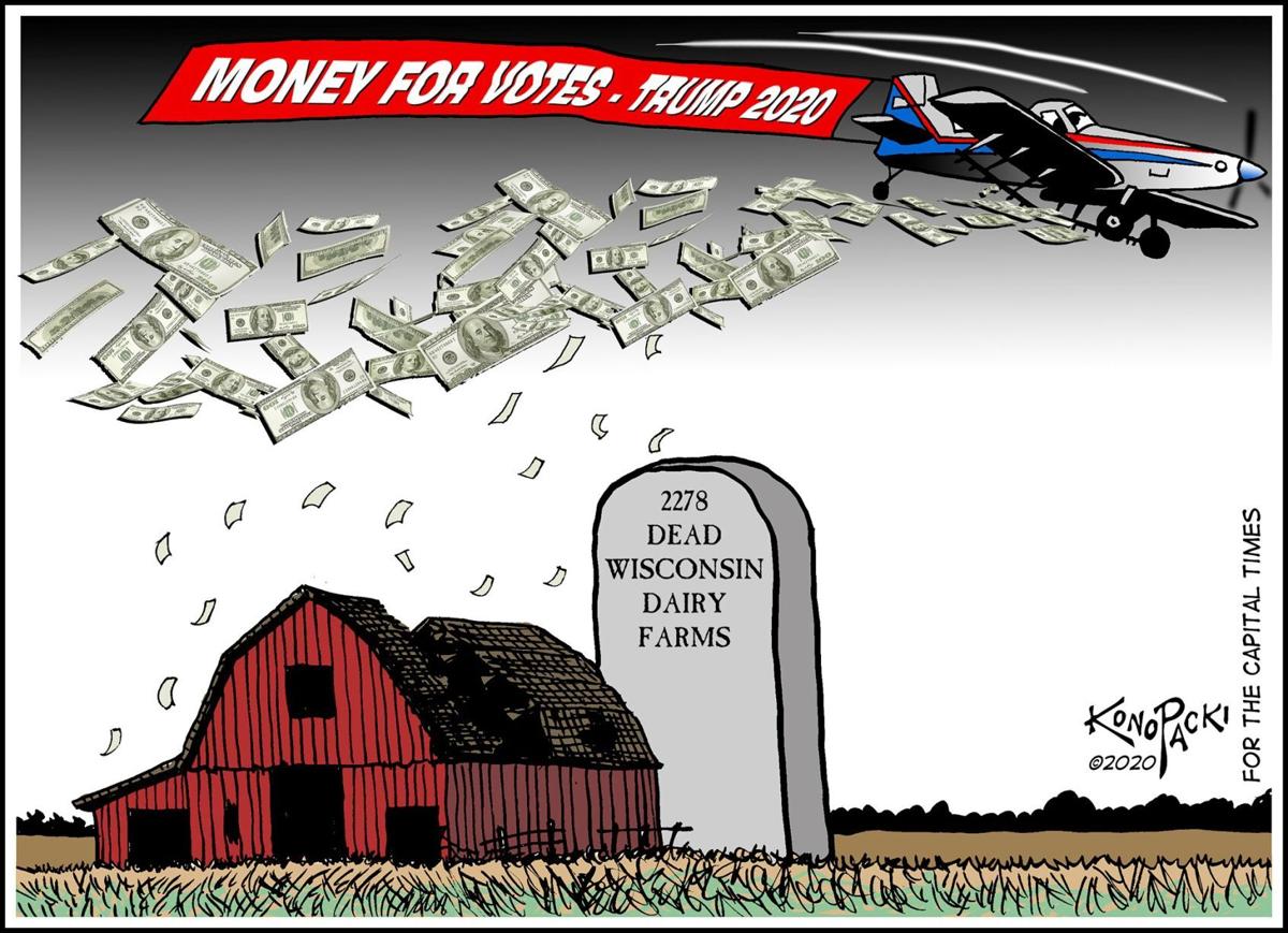 Résultat de recherche d'images pour "wisconsin farmer trump biden"