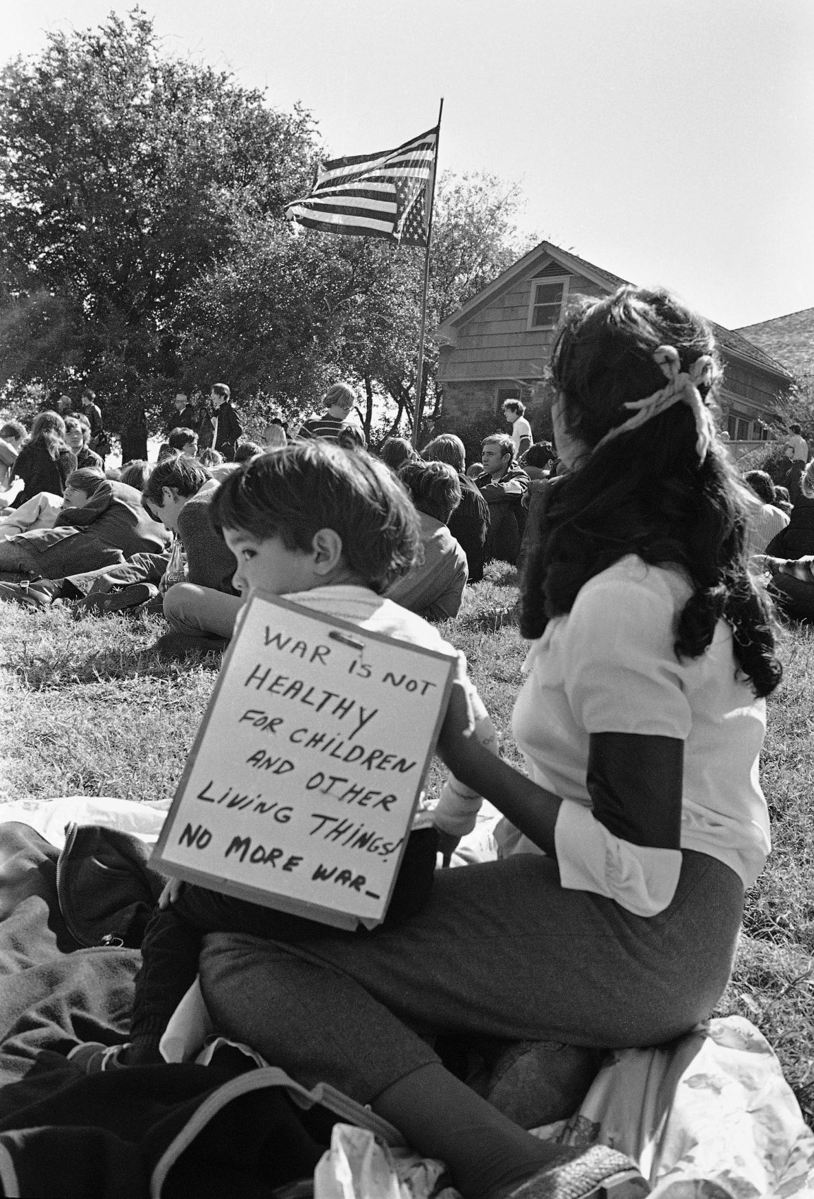 Demonstration Texas War Demosrators American Flag Upside-down