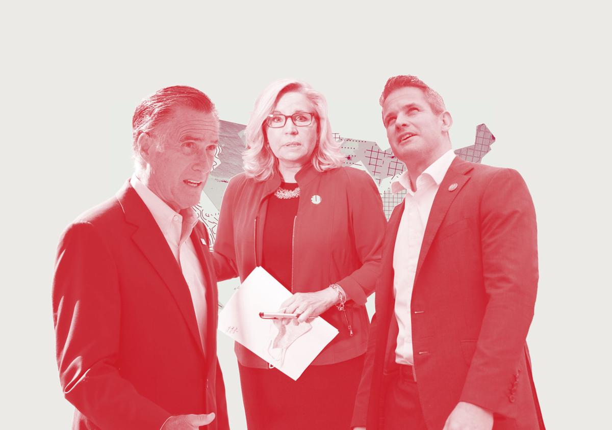 Romney, Cheney, Kinzinger mashup