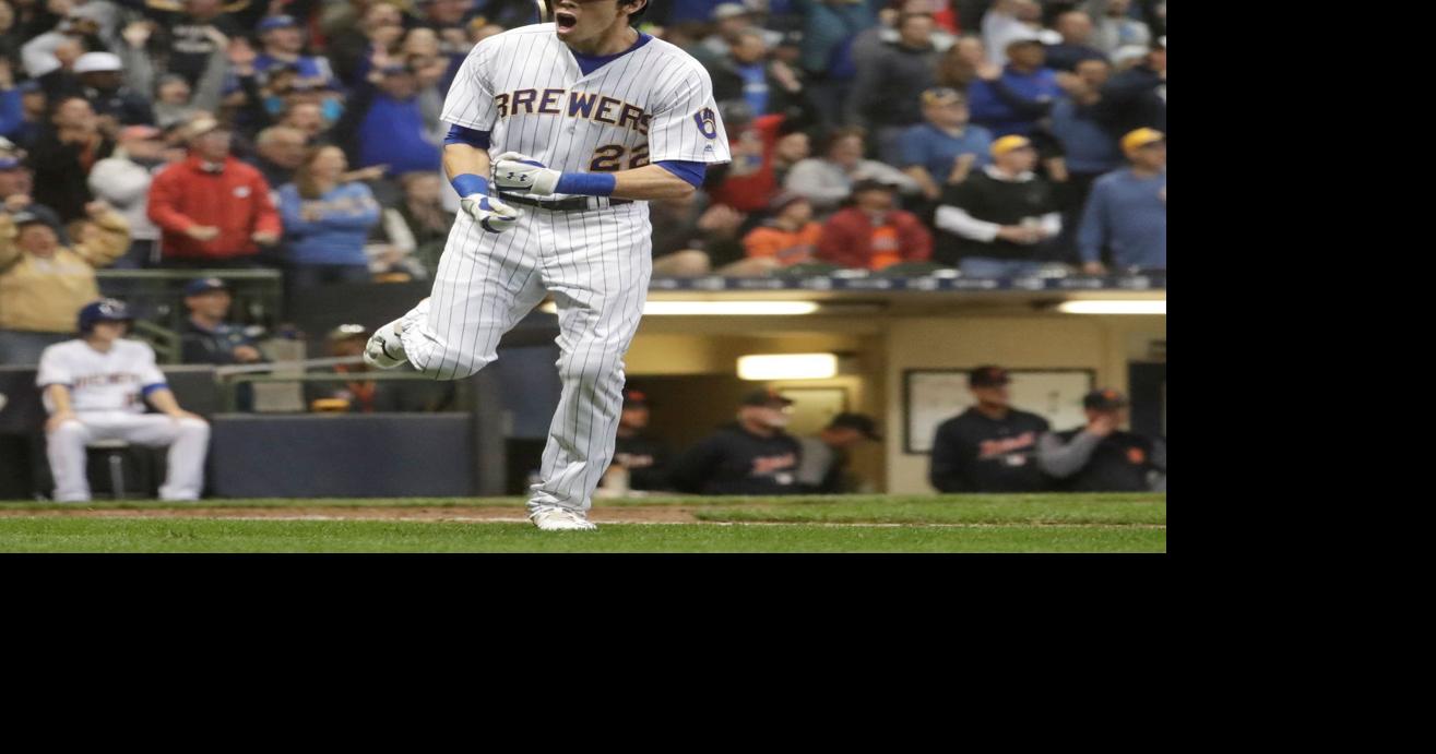 Christian Yelich homers in front of brother