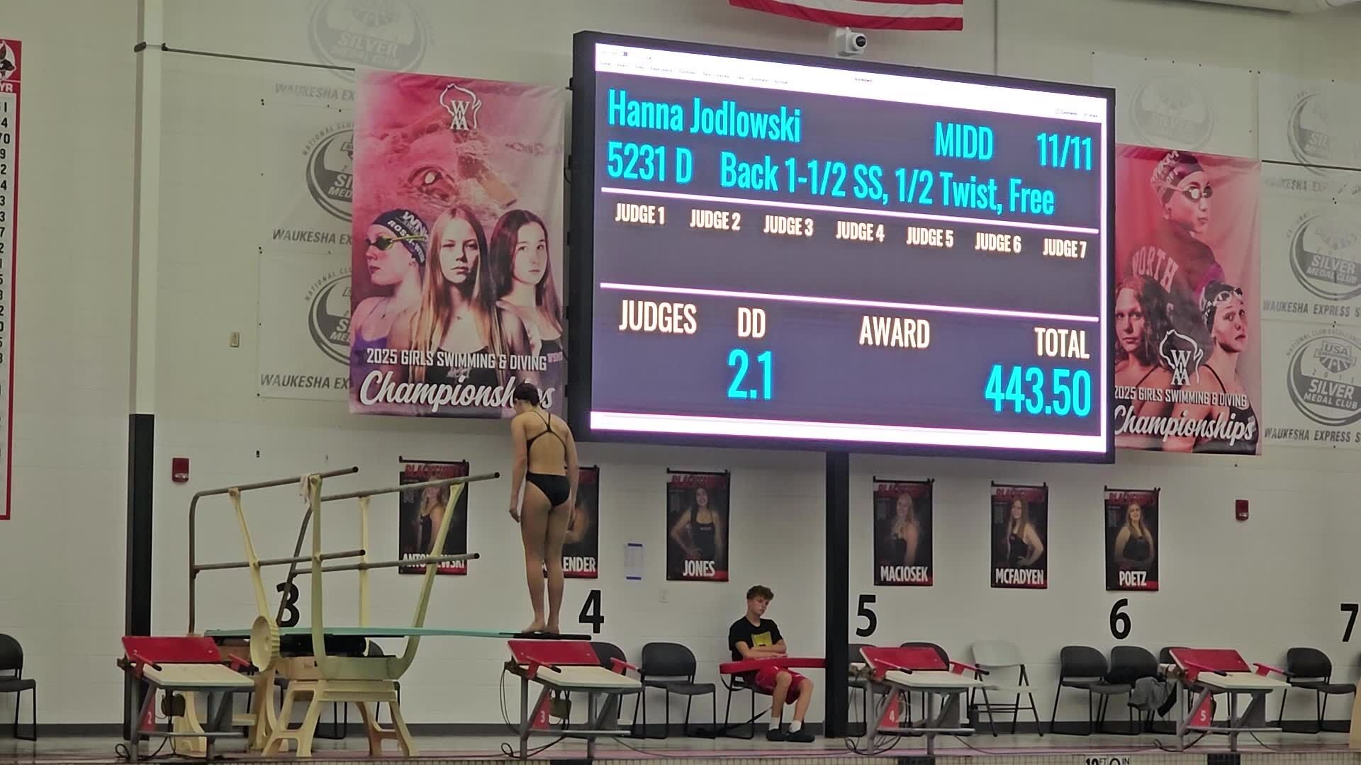 Middleton freshman duo goes 1-2 in Division 1 state diving