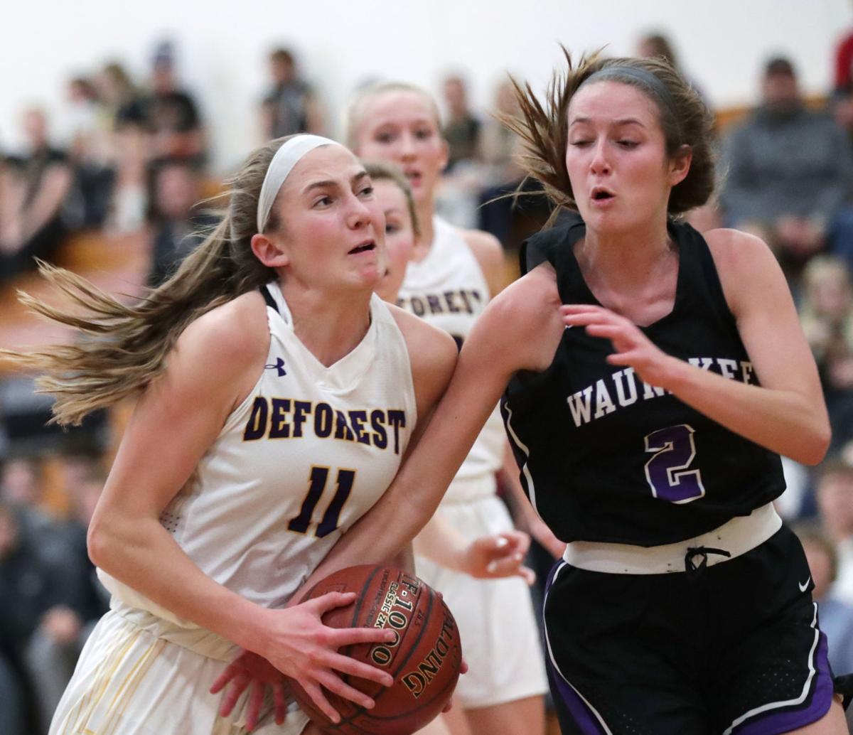 Maggie Trautsch Depth Carry Deforest S Girls Basketball Team Past