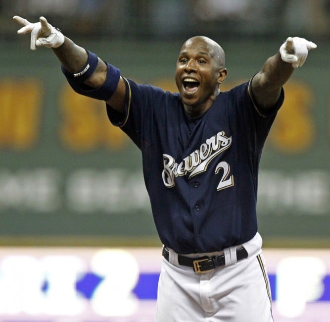 Brewers: Whether he's Nyjer Morgan or Tony Plush, his act is a hit on and  off field