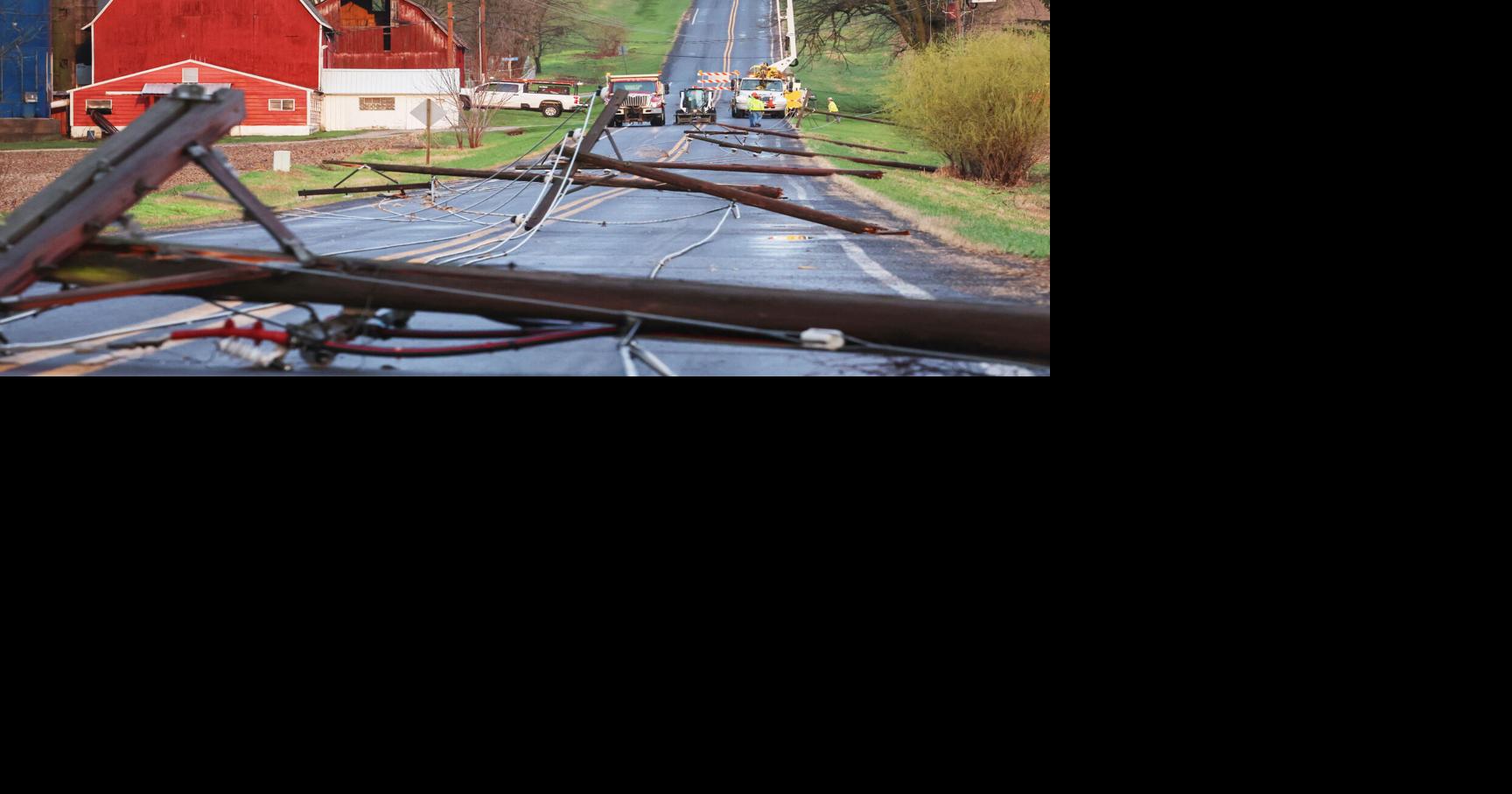 Images of the aftermath from Tuesday morning’s storm