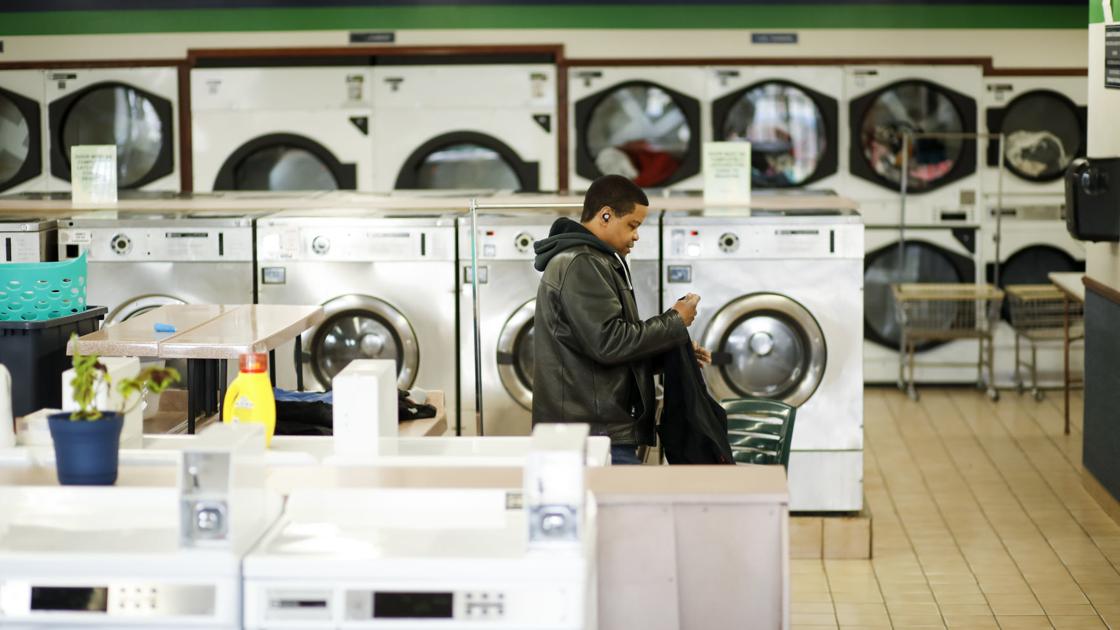 Laundry Day During A Pandemic Keep Space In Laundromats Use Hot