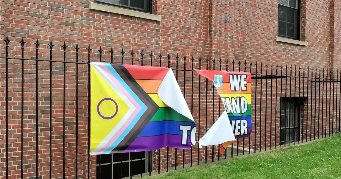 Pride flags torn down at Near West Side church