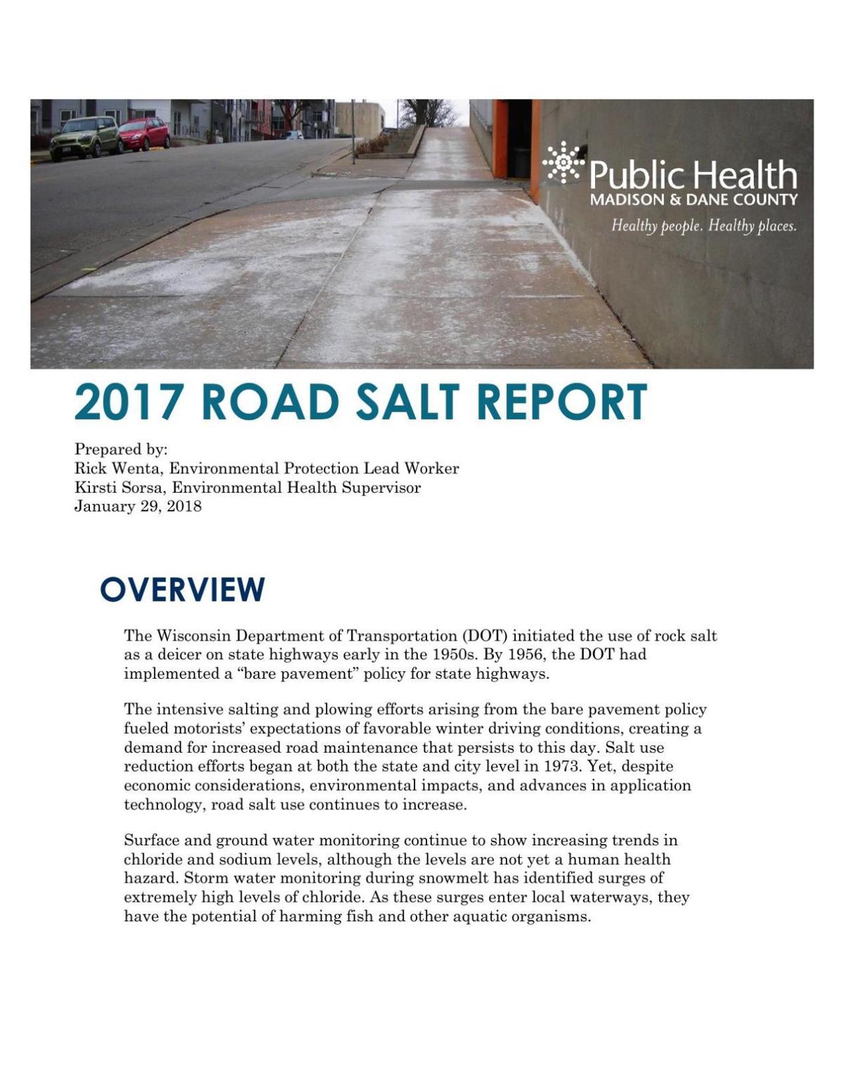 Road Salt Use In Dane County Madison Com