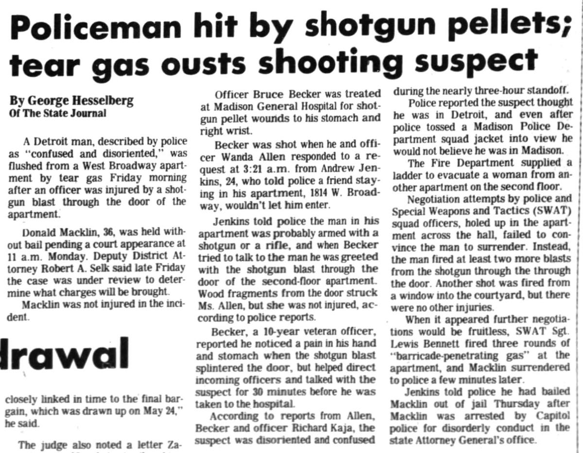 Last shooting of a Madison police officer happened 24 years ago