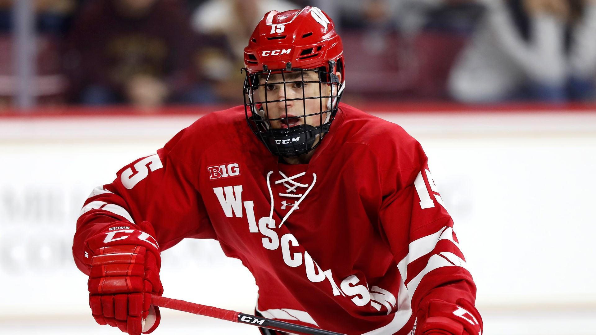 Illness sidelines Alex Turcotte ahead of Wisconsin Badgers series