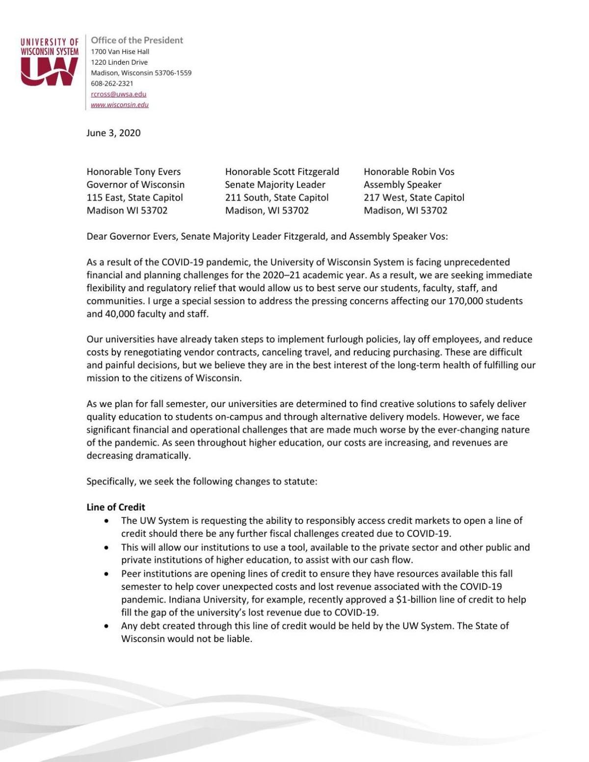 An Early Start For Uw Campuses This Fall System Leader Asks State For Calendar Flexibility Higher Education Madison Com