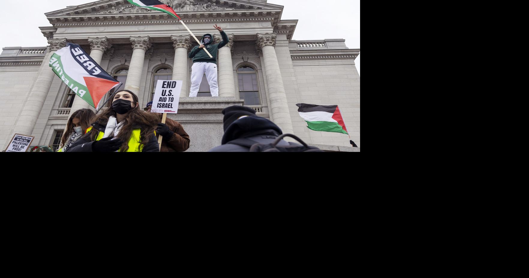 Protesters demand ceasefire at Madison Palestine rally