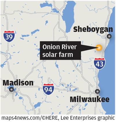 Onion River solar fam map