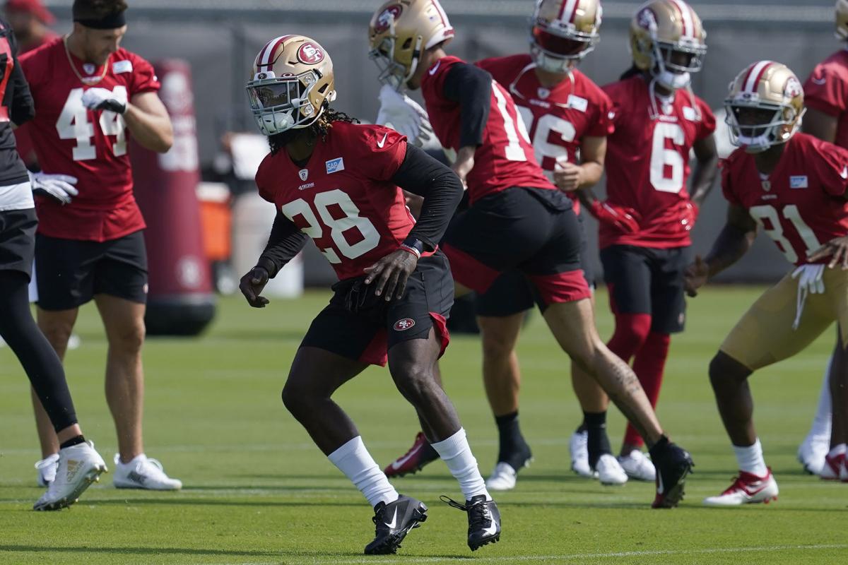 Trey Sermon, 49ers, AP photo