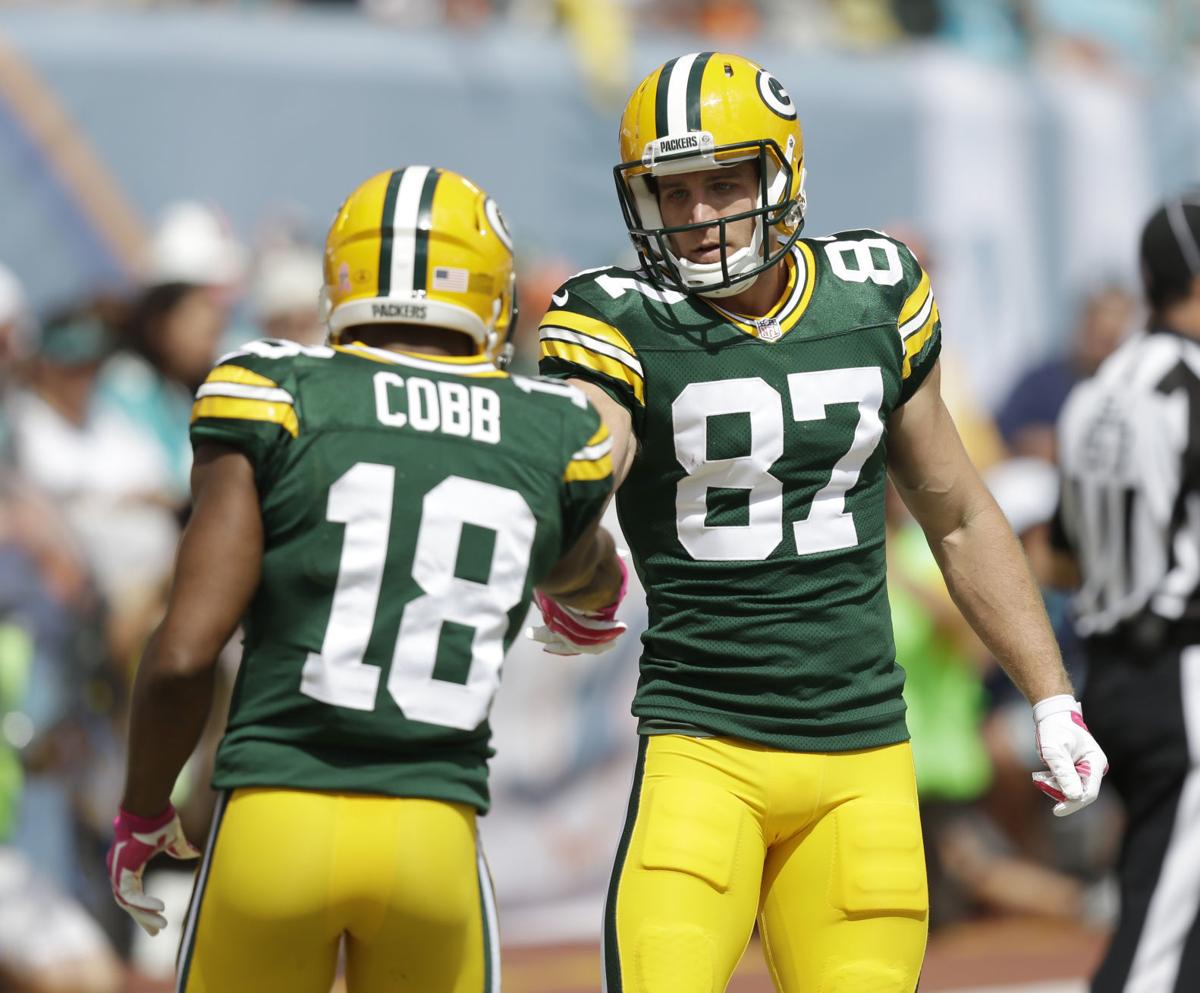 Jordy Nelson attends Packers-Cowboys game wearing Randall Cobb's college  jersey