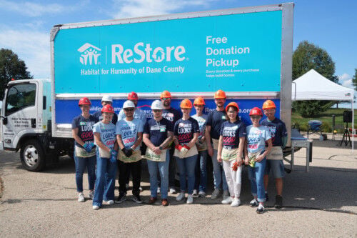 A parking lot full of possibility: American Family Insurance builds with Habitat Dane