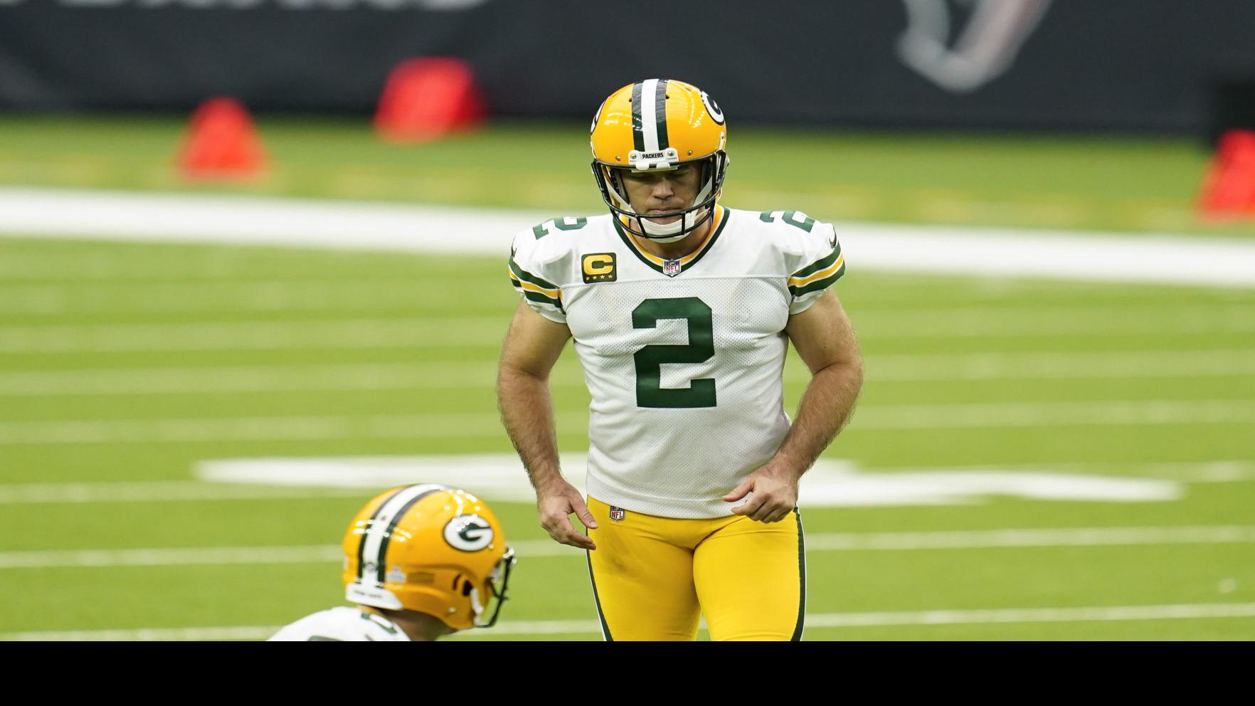 After 214 Consecutive Games Mason Crosby Questionable For Sunday S Game Against Vikings Pro Football Madison Com