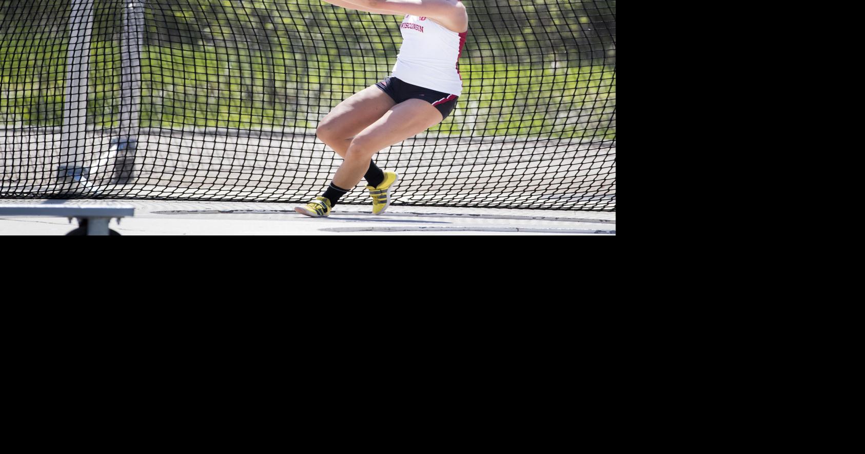 Badgers track and field Austin Mudd, Haley Showalter, Taylor Amann