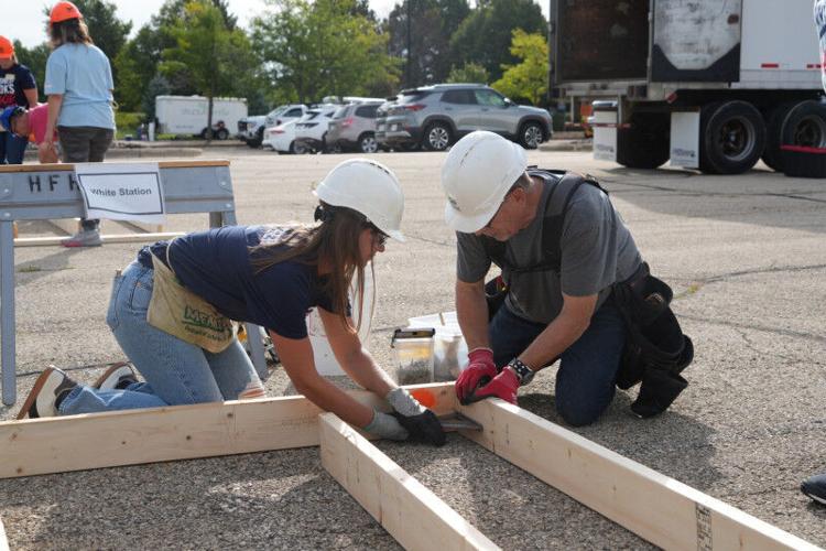 A parking lot full of possibility: American Family Insurance builds with Habitat Dane