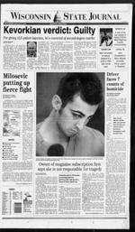 State Journal front page March 27, 1999