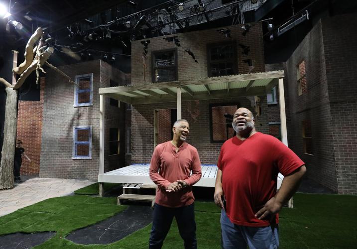 Actors rehearsing "Fences"