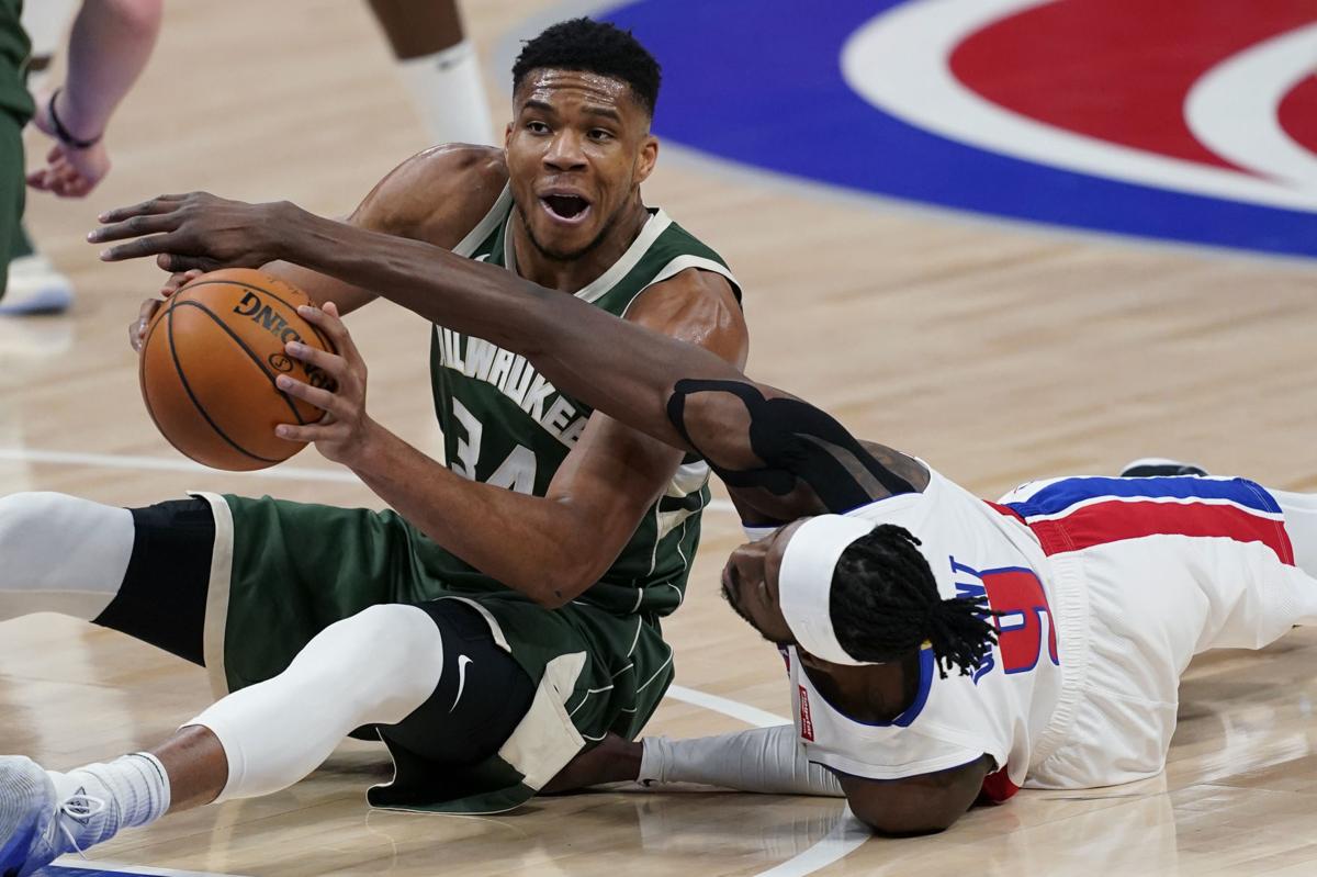 Giannis Antetokounmpo's triple-double powers Bucks past ...