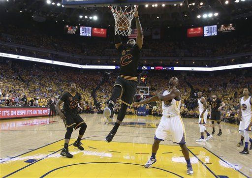 Kyrie Irving scores 40, Cavaliers hand Warriors first playoff loss