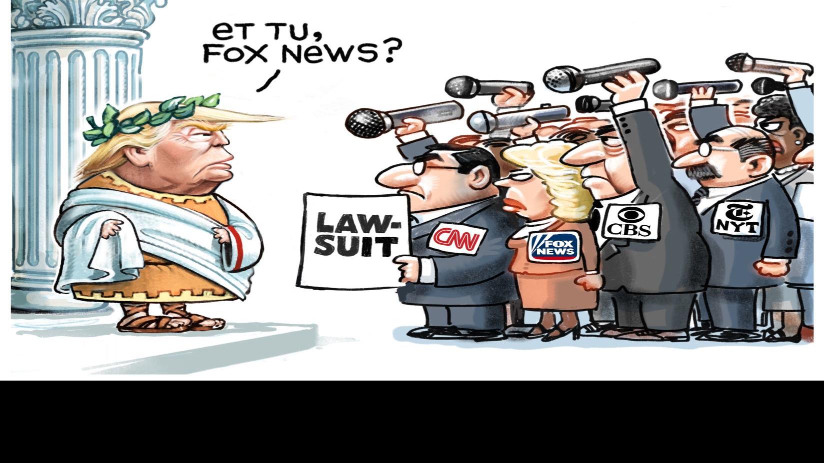 Et Tu Fox News Trump Asks In Steve Sack S Latest Political Cartoon Opinion Cartoon Madison Com