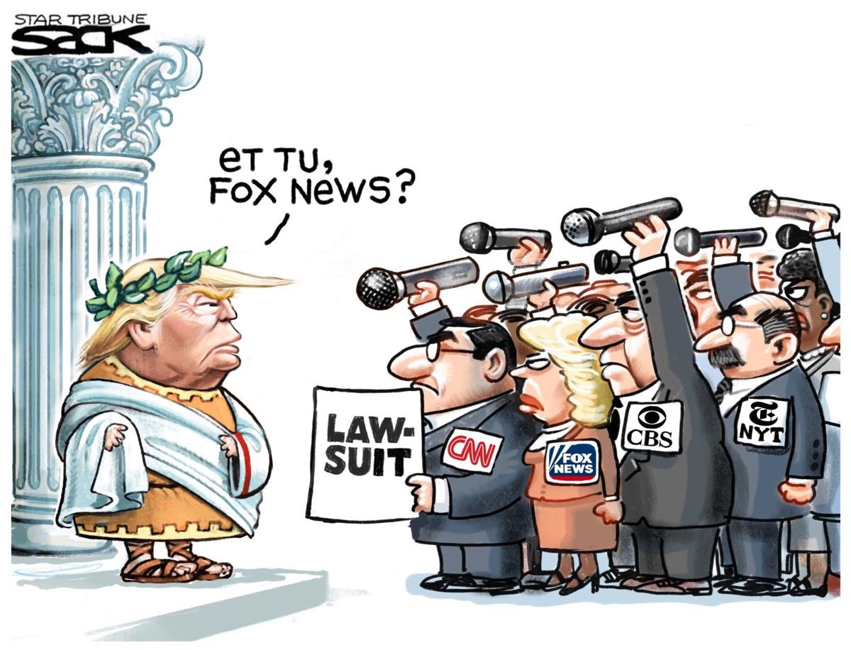 Et tu, Fox News?' Trump asks in Steve Sack's latest political cartoon
