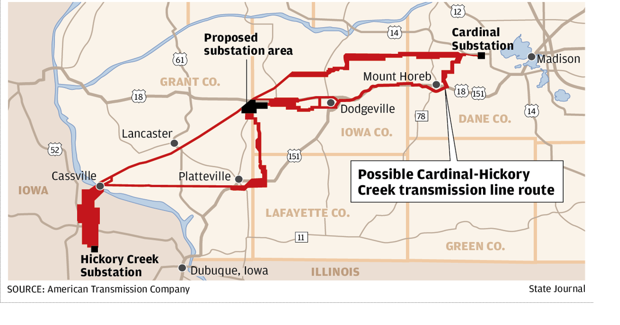 Keep the Cardinal Hickory Creek transmission line out of Wisconsin #39 s
