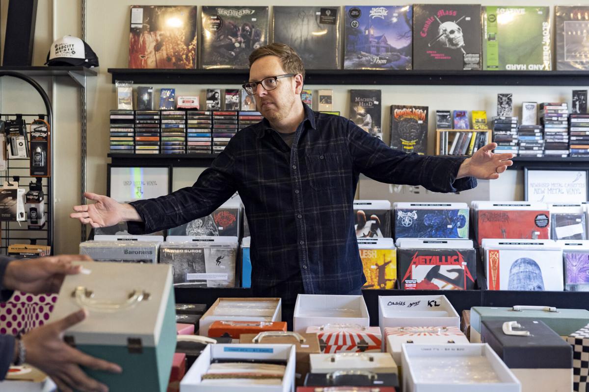 Record store owner Dave Zero soaking in music in Madison