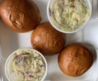 Rolls and coleslaw