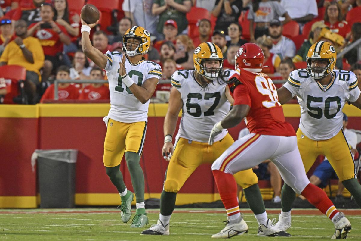 Green Bay Packers wide receiver Samori Toure (83) during a preseason NFL  football game Saturday, Aug. 26, 2023, in Green Bay, Wis. (AP Photo/Mike  Roemer Stock Photo - Alamy