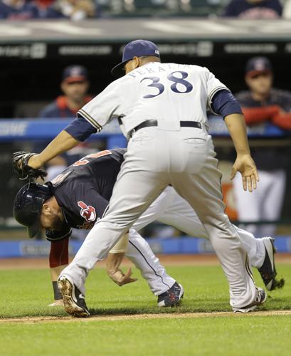 Michael Brantley with the Brewers.  Michael brantley, Cleveland indians,  Baseball players