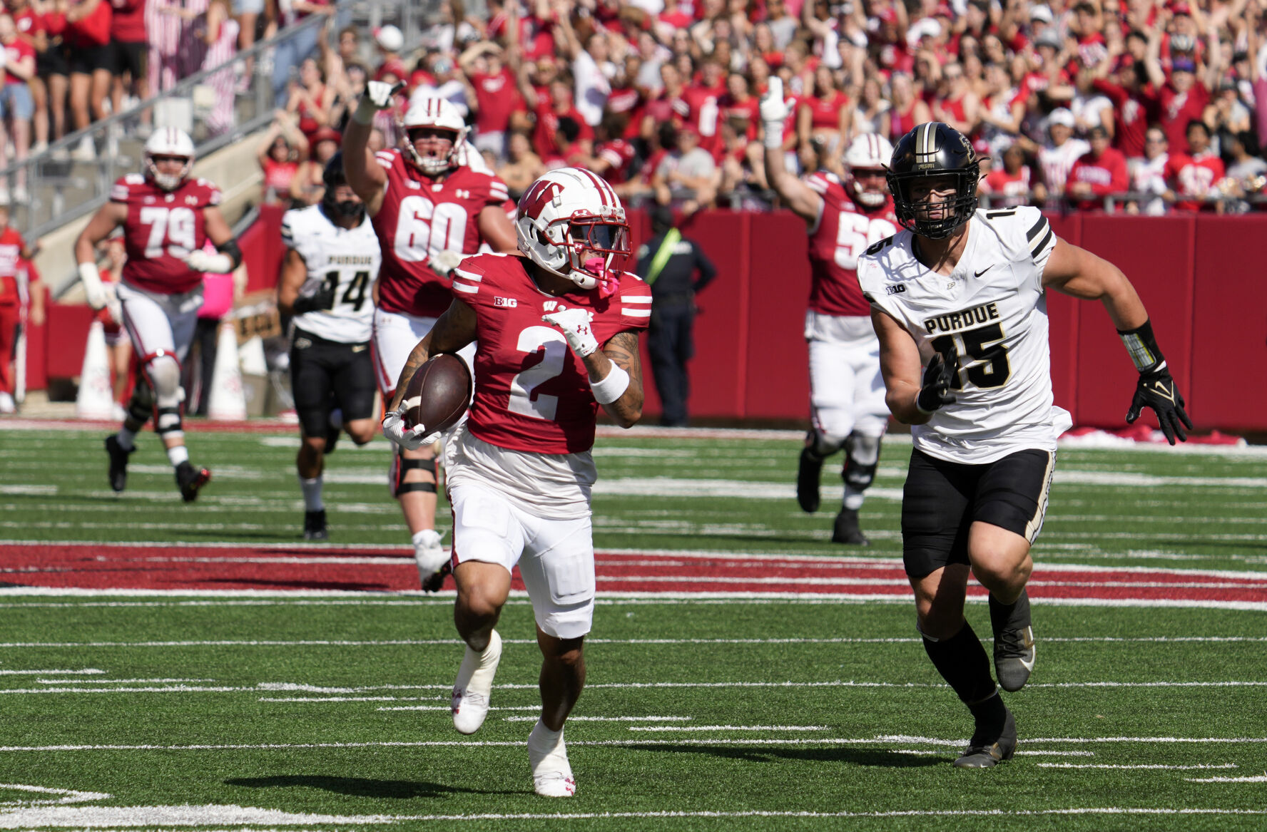 Wisconsin Football Score Vs. Purdue: Trech Kekahuna Stars