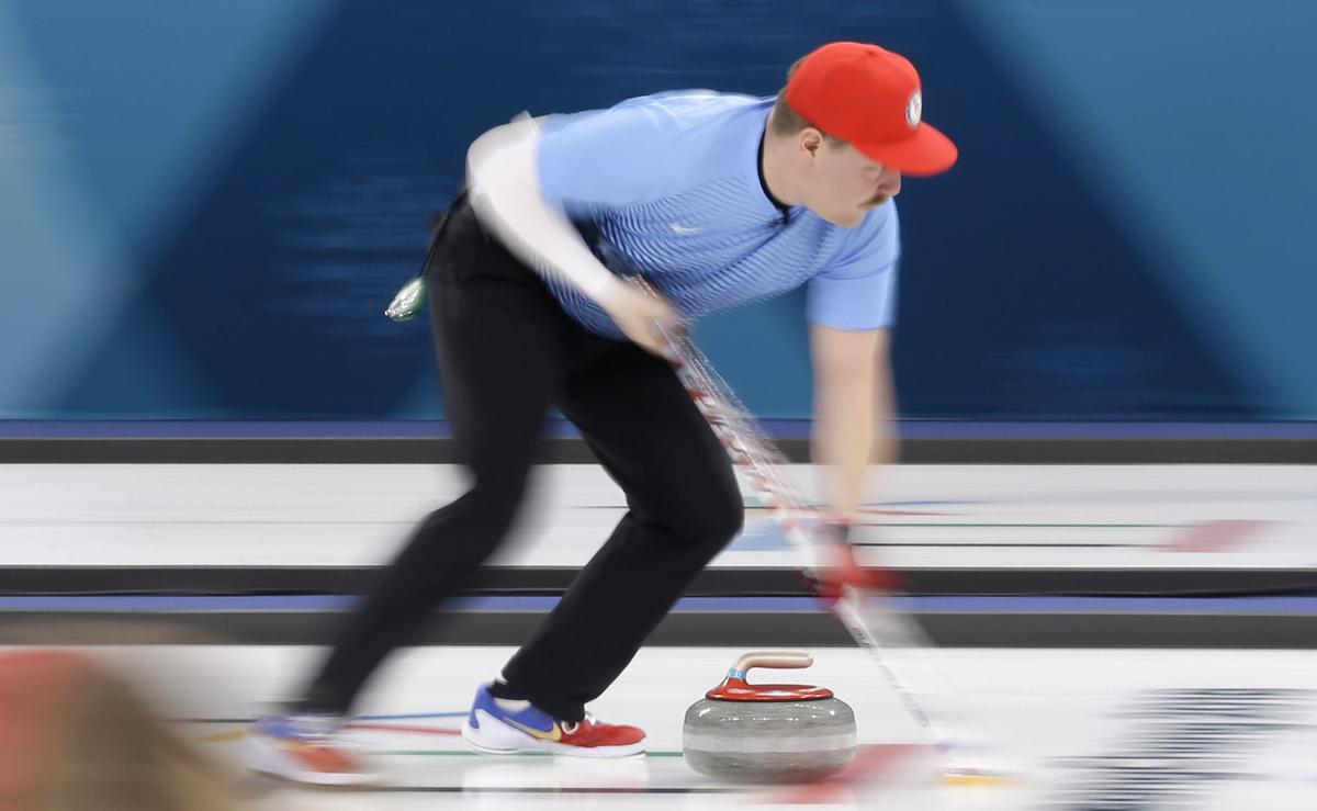 U S Olympic Men S Curling Team With Matt Hamilton And John Shuster Opens With Victory Olympics Madison Com
